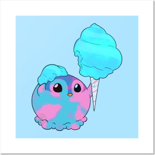 Penguinscoops - Cotton Candy Posters and Art